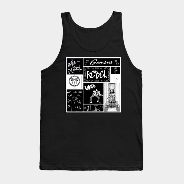 GEMINI ZODIAC SIGN CHART Tank Top by DEMON LIMBS